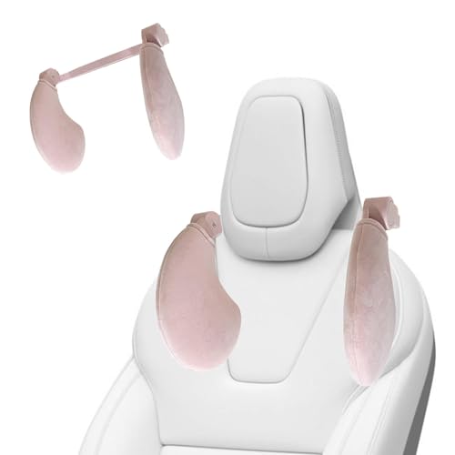 Bomefoi Almohada de Cuello para reposacabezas, Almohada de Apoyo para el Cuello para Coche | Almohada para Dormir con reposacabezas de Coche - Almohada Ajustable para el Cuello con reposacabezas del