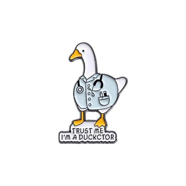 ピンズ ピン バッジ ブローチ バッヂ (あひる アヒル 鳥)