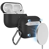 ESR AirPods Pro Case with HaloLock, Compatible with AirPods Pro 2nd Generation/1st Gen (2023/2022/2019), MagSafe Ready, Full Drop Protection for AirPods Pro 2, Bounce Series, Black