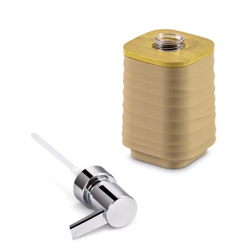 Image of Freelance Portofino ABS Soap Dispenser for Wash Basin - Cappuccino - Stylish Liquid Handwash /Hand Wash Bottle - Plastic Bathroom Lotion /Shampoo Pump Bottles for Home /Kitchen - Stronger Than Ceramic