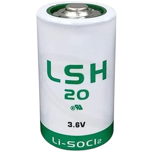 Giobbiy LSH20 Size D 3.6V 13000mAh Li-SOCI2 Battery for LSH20 Non-Rechargeable Battery, Green (3.6 Volt, 13 Ah, Non-Rechargeable)