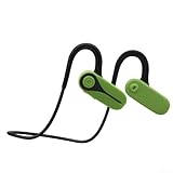 Trayneel Kabellose Knochenleitungs-Kopfhörer für Sport mit 5,3 Zoll sicherem Ohrbügel-Design, bequeme, leichte Passform, integriertes Mikrofon, Sprachassistent, unterstützt Schwarz, Weiß, Grün (Grün)