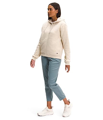 The North Face Women's Longs Peak Quilted Full Zip Hoodie, Gardenia White Heather, Medium - Image 6
