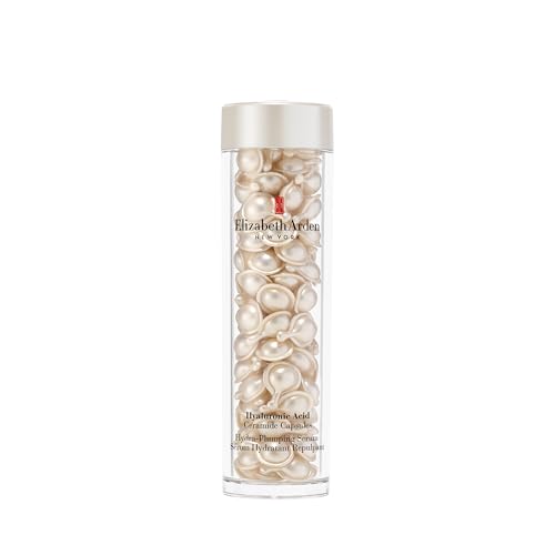 Elizabeth Arden - Ceramide Capsule, con Acido Ialuronico e Ceramide, Siero Idratante Ridensificante Anti-Età e Rassodante con Acido Ialuronico e Ceramidi, Dose Singola, Texture Leggera - 90 Capsule