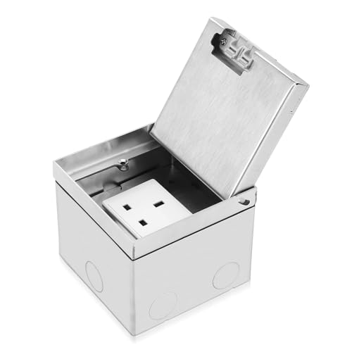 Concealed Socket, Embedded Socket Box, Recessed USB Sockets, Desktop Floor Power Socket Hidden Plug Socket Waterproof Electrical Outlet Box for Conference Room Countertop AC250V