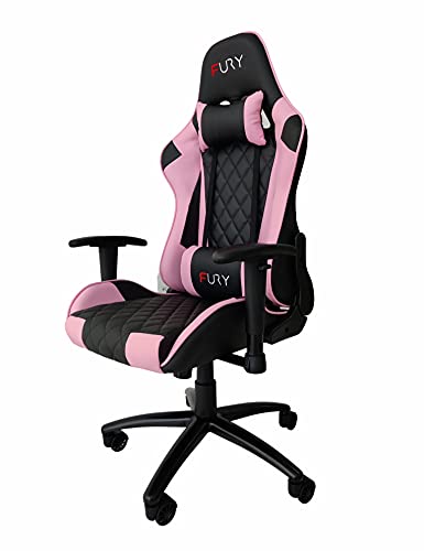 Cadeira Gamer Fury XT, Braço Ajust, Reclin. 180° - Rosa