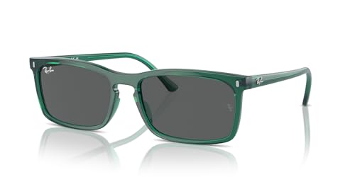 Ray-Ban RB4435 Sunglasses, Transparent Green/Dark Grey, 56 mm - image 2