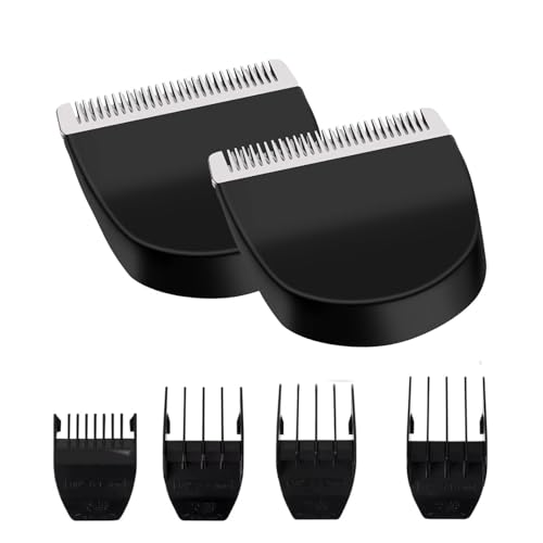 Professional Peanut Clipper/Trimmer Snap On Replacement Blades #2068-300 - Compatible with Wahl Peanut Hair Clipper/Trimmer 2 Pack Black