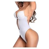Body Moldeador de Cuerpo Completo sin Tirantes y Espalda Descubierta para Mujer con Sujetador Incorporado: Ideal para Bodas y Fiestas.