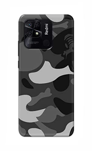 Image of Printed Hard Back Cover Case for Redmi 10 | Redmi 10 Power Back Cover (Army Pattern) -702