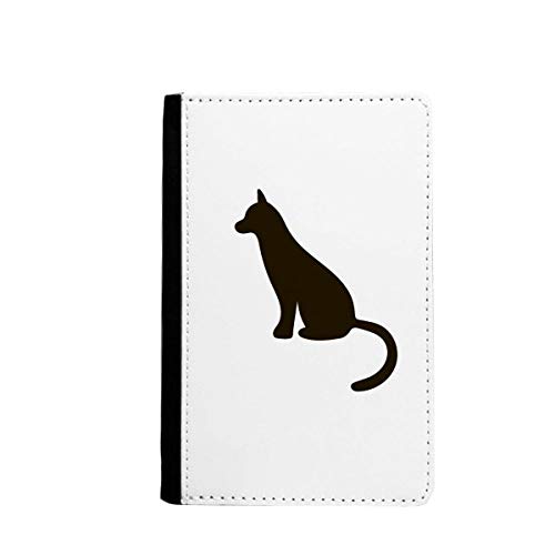 Étui passeport chat noir idée cadeau originale portefeuille voyage classique