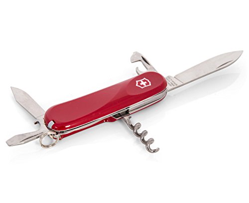 Victorinox Schweizer Taschenmesser Evolution S101, Multitool, Swiss Army Knife mit 12 Funktionen: Feststellklinge, Korkenzieher