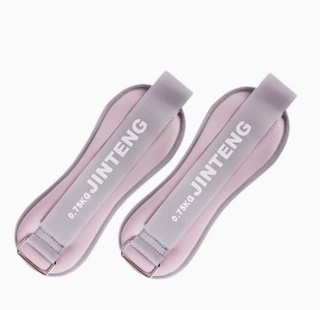Wrist & Leg Ankle Weights Set 0.6kg Adjustable Breathable Leg Weights Arm Weights Sports Sandbag For Women Men,Ideal For Running,Walking,Strength Training,Yoga,Pilates,Aerobics & Fitness (Pink)