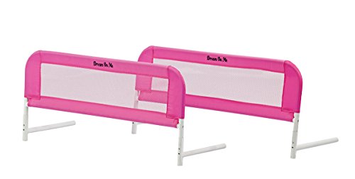 Dream On Me Mesh Bed Rails, Pink, Small/2 Count