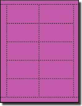 500 Label Outfitters® Planetary Purple Laser-Inkjet Printable Business Cards (50 Sheets)