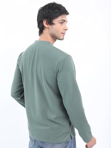 Image of KETCH Men's Polyester Slim Stright Fit Full Sleeve T-Shirt