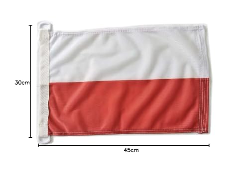 Nautical Flag of Poland 45x30 cm - Pavilion of Convenience Poland 30 x 45 cm Rings, Portugal - Image 2