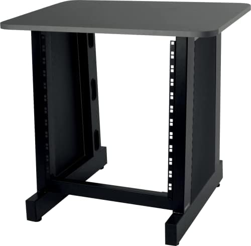 QUIK LOK - Z/612 BK Meuble Rack 12 U, support rack 12 unités, panneaux latéraux 