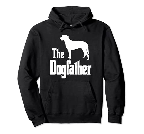 The Dogfather - funny dog gift, funny Curly Coated Retriever Pullover Hoodie, Black, S