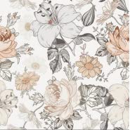 VANISA Klebefolie Blumig Tapete Selbstklebend Bedurckt Wandverkleidung Wandpapier 39.5x300cm Cover