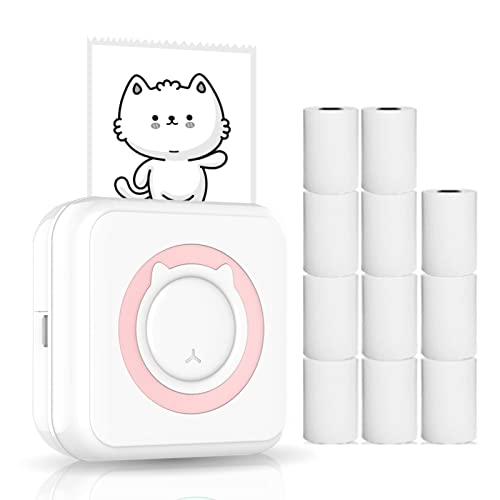 Lechnical All-in-one Photo Printer Multifunction Portable Printer Wireless Instant Mini Printer Support BT Connection fo