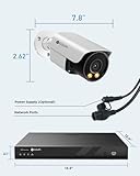 4COVR PoE CCTV Camera Systems 8 Channel, 2 Way Audio & Smart Color Night Vision, 8X 5MP IP Bullet Camera IP67 for Home Outdoor, Human Vehicle Detection, 4K NVR 2TB HDD 24/7 Recording, ELY37YX5M0808 - Image 9