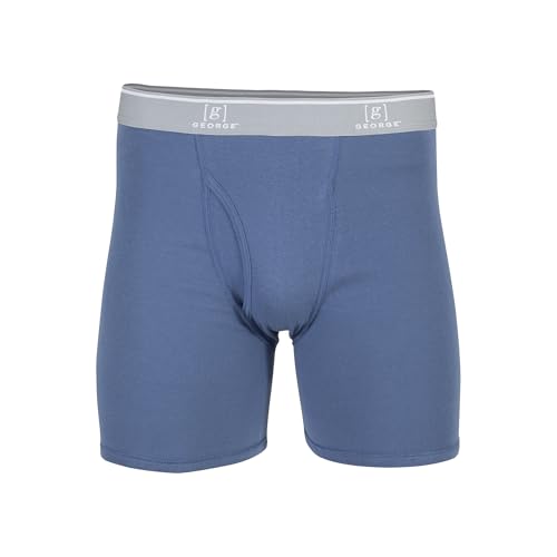 George Men's Moisture Wicking Regular Leg Boxer Briefs, 6-Pack2