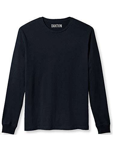 Daxton Premium Men Long Sleeves T Shirt Medium Weight Soft Cotton 3Pk Value3