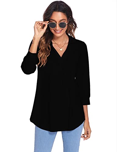 Image of Newchoice Womens 3 /4 Sleeve Shirts Business Casual Tops