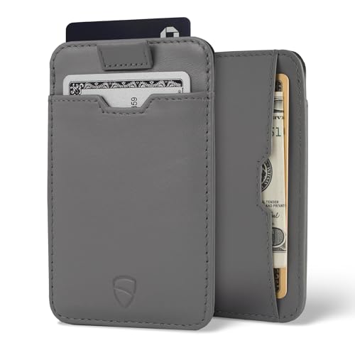 Image of Vaultskin CHELSEA Mens RFID Blocking Slim Leather Card Wallet - Minimalist Front Pocket Cardholder