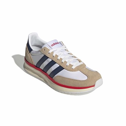 adidas Herren Run 70S 2.0 Shoes, FTWR White/Dark Blue/Warm Sandstone, 40 2/3 EU – Ansicht 3