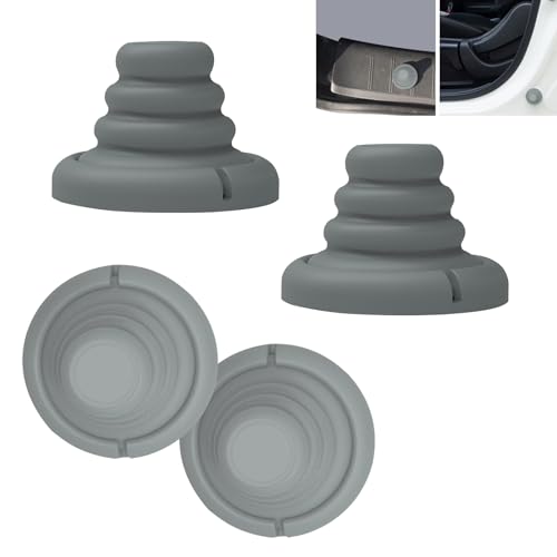 MOXRUQ 4 PCS Car Silicone Cushion Pads, Airbag Shock Absorber, Car Door Anti-Collision Buffer, Universal for Cars Trucks (Gray)