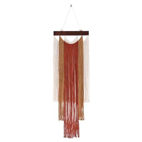 iHUFeather Macrame Wall Hanging Boho Wall Tapestry, Handmade Woven Wall