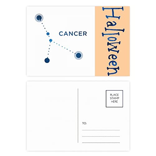 Cartes postales signe du zodiaque contre le cancer en lot de 20 pièces illustrées