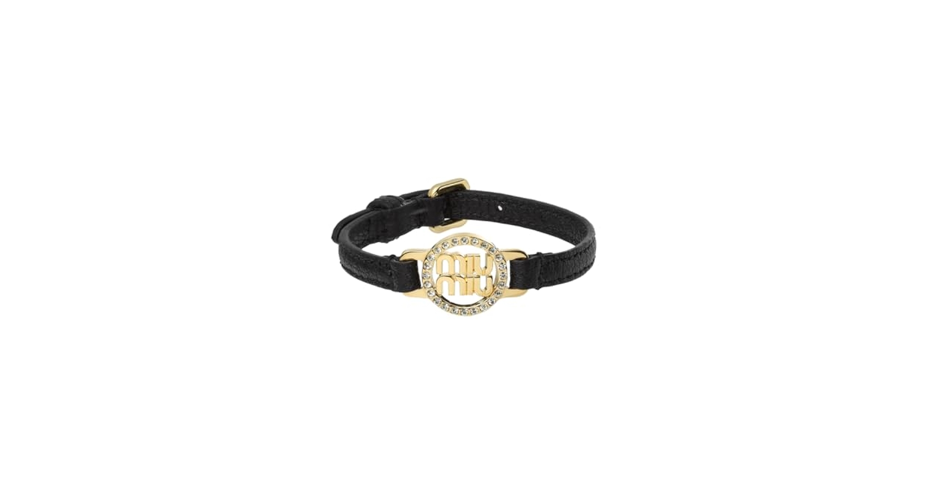 Amazon | (ミュウ ミュウ) MIU MIU ブレスレット ブラック M
