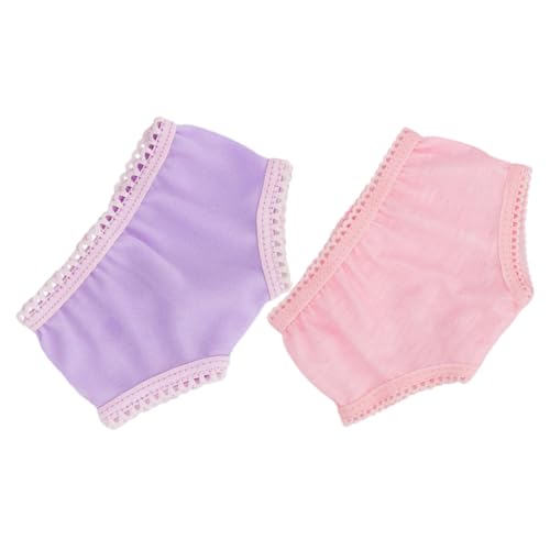 ERINGOGO 2 Stück Teiliges Puppenunterhosen für Puppen Leichtes Strapazierfähiges Puppenunterwäsche Zubehör für Kreatives Rollenspiel und Fantasievolles Puppenkleiden