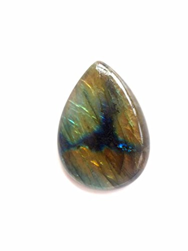 Labradorite blue flashes cabochon ,flat back 52x37