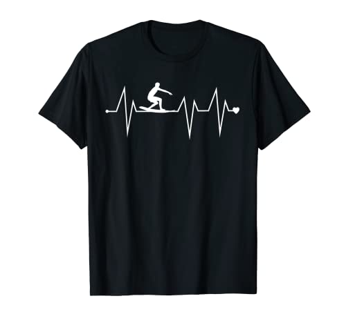 Humoristique Surfing Wave Surfer Cardiofréquencemètre T-Shirt