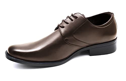 Zapatos de hombre Class marrón cabeza de Moro con acabado pintura para trajes de gala