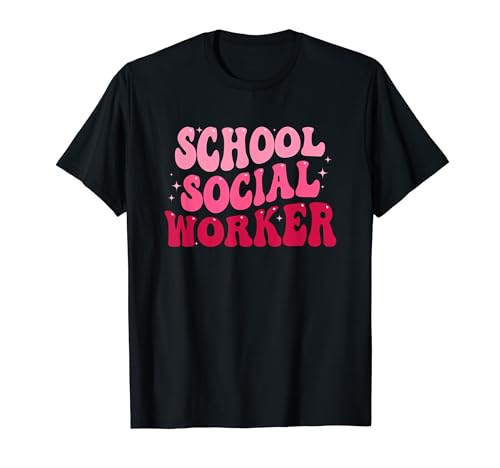 Groovy School Trabajador Social Retro Graduación de Trabajador Social Camiseta