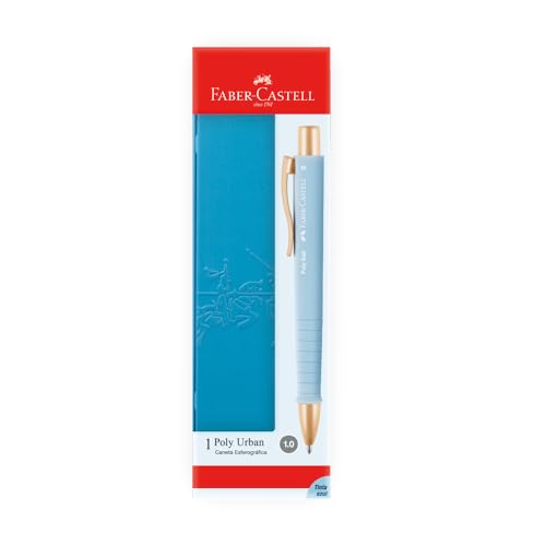 Estojo Faber-Castell Caneta Esferográfica Poly Ball Urban Azul - ES/ESURBAZ1.0