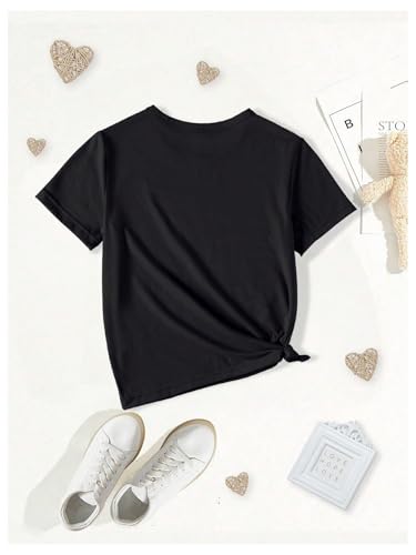 SweatyRocks Girl's Cute Bear T Shirt Crew Neck Short Sleeve Summer Tee Tops2