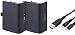 Venom - Twin Rechargeable Battery Packs Con Cubiertas, Color Negro (Xbox One)