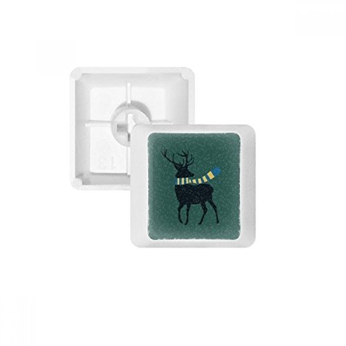 Keycaps PBT Noël Blanc OEM R1 pour Personnaliser Votre Clavier Mécanique en Hiver