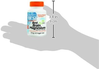 Doctor's Best, Brain Magnesium Vegetable Capsules, 90 Count (Pack of 1)