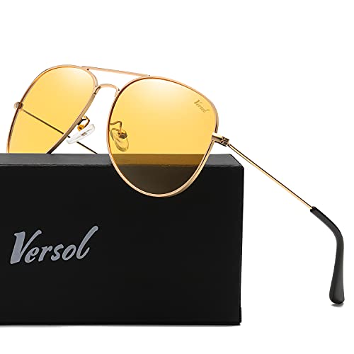 Image of Aviator Sunglasses for Men Women, Polarized Mirrored UV400 Lenses, Lightweight & Classic for Driving & Outdoors