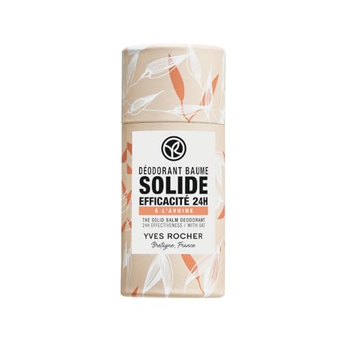 Yves Rocher Fester Deodorant Balsam 50g | 24h Wirksamkeit | Gegen Gerüche & Rückstände | Vegane Formel mit Haferextrakt und Sheabutter