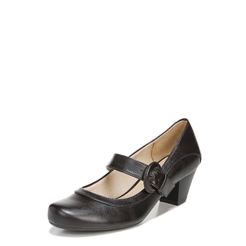 LifeStride Womens Rozz Mary Jane Flat Dark Brown 10 M
