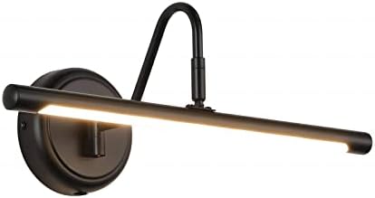 JOOSENLUX Picture Lights for Paintings Hardwired 16.5" Inch Long Dimmable Black Wall Lights with Adjustable Lighting Direction 110V 3000K