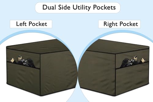 Image of The Furnishing Tree Polyester Waterproof & Dustproof Printer Cover - Compatible with Auto Duplex Laser Brother DCP-L5510DN Printers, Military , Dimensions in DxWxH - ( 45x48.5x42 CM)